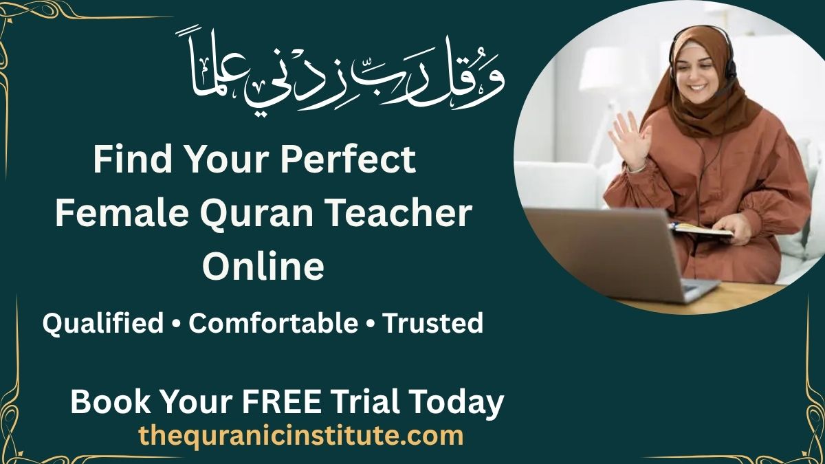 Female Quran teacher teaching Quran online to students in USA, UK, Canada and Australia